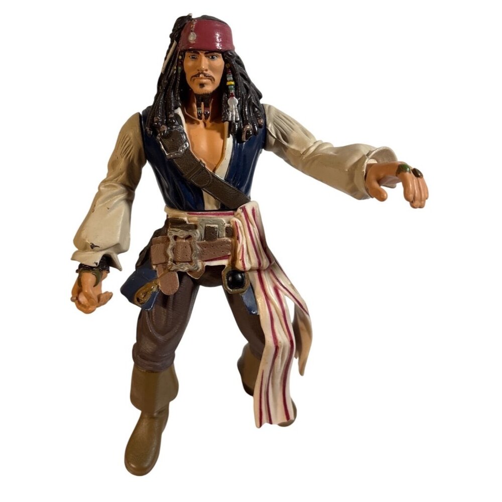 Pirates Of The Caribbean Jack Sparrow Action Figure 6" Tall Collectible Toy With